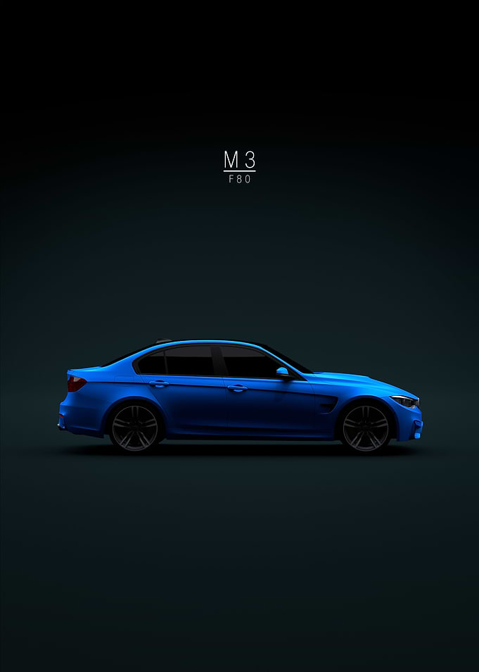 BMW M3 F80 Sedan 2015 Blue
