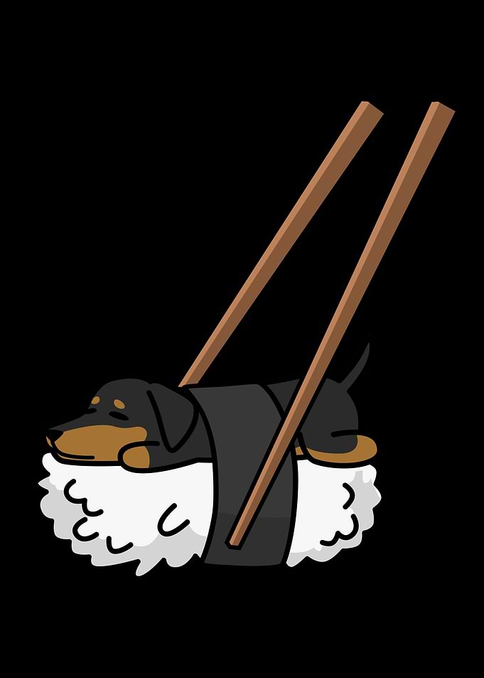 Dachshund Nigiri Sushi