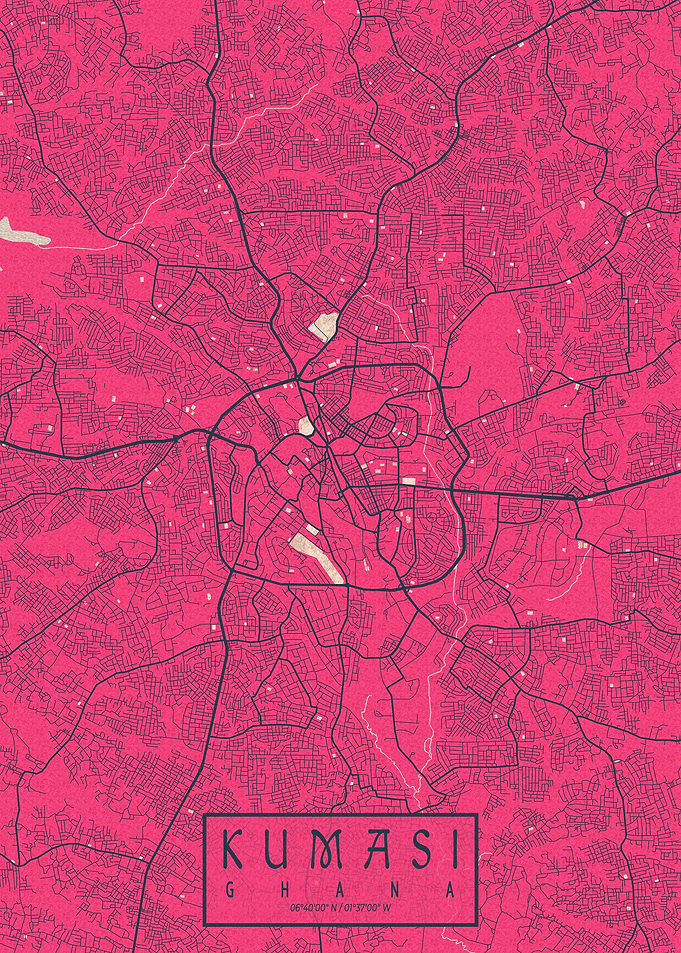 Kumasi City Map Blossom