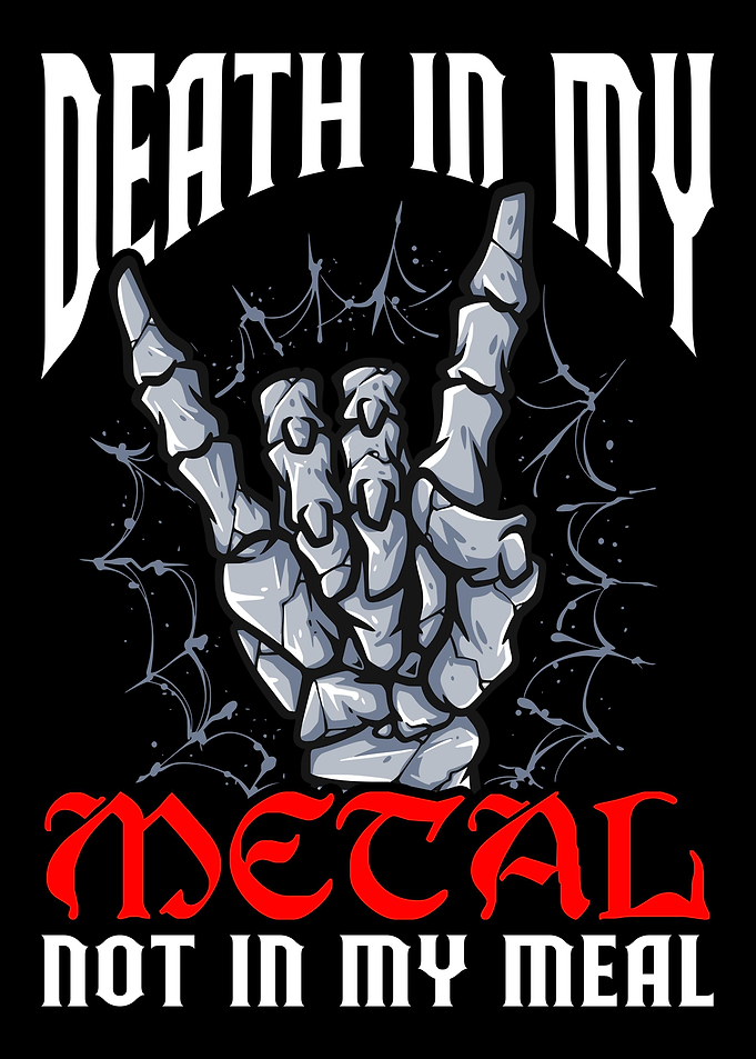 Funny Death Metal Vegan