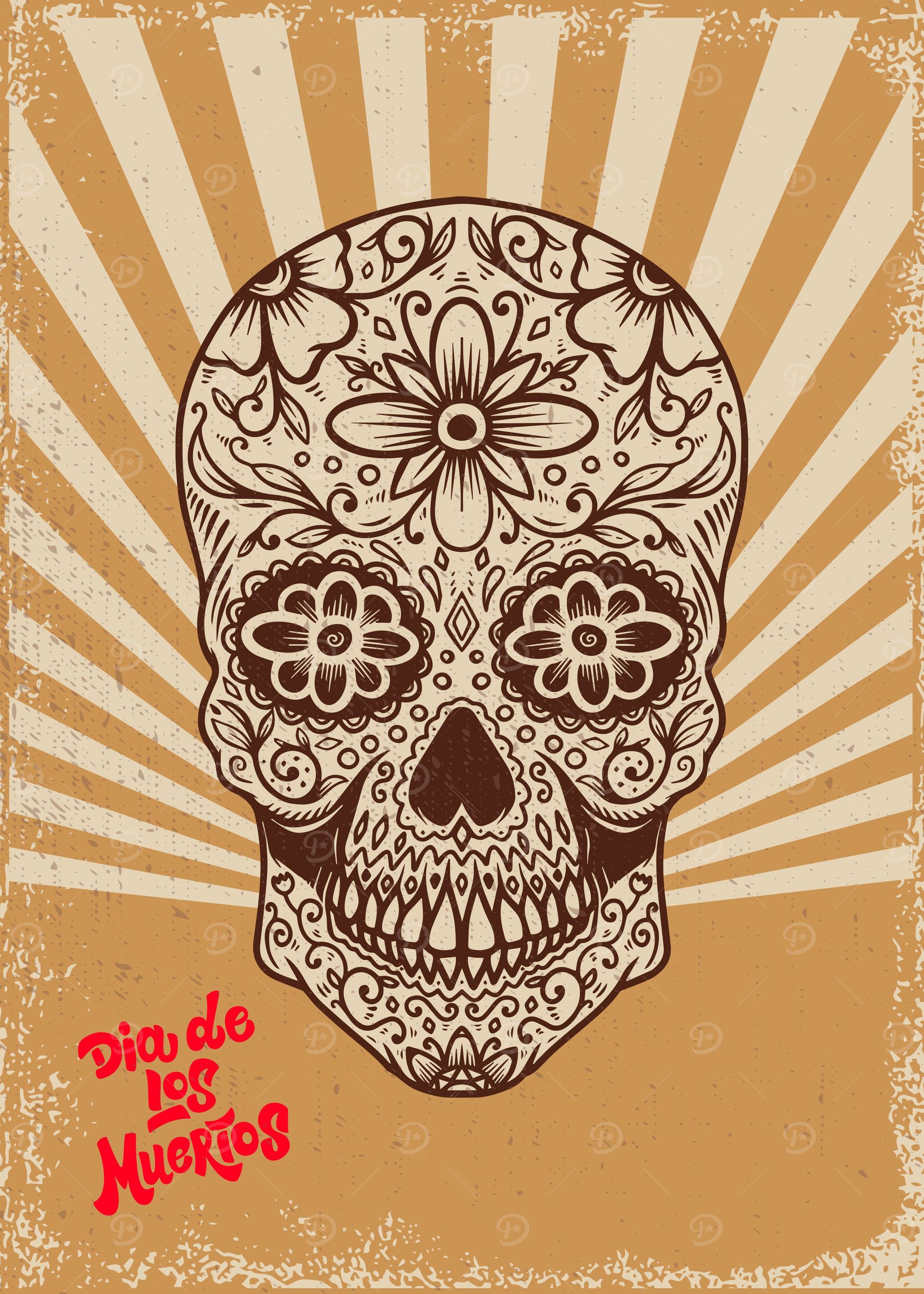 Mexican sugar skull
