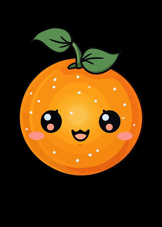 Orange kawaii