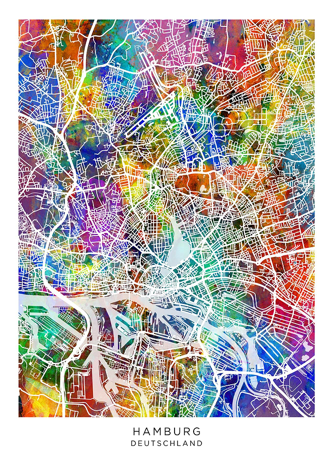 Hamburg Germany Map