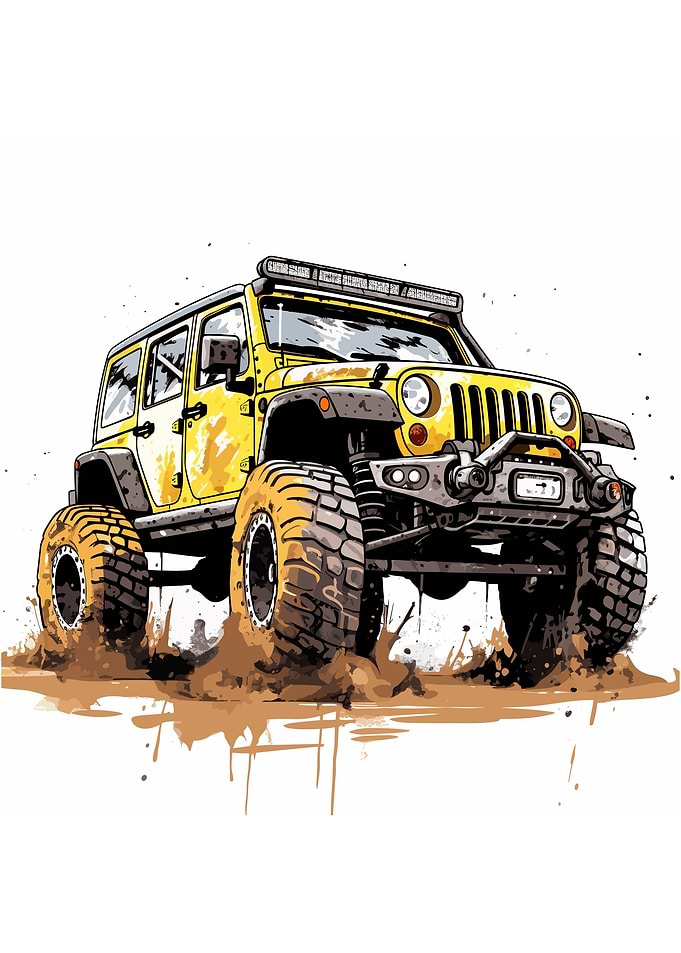 Road car illustration