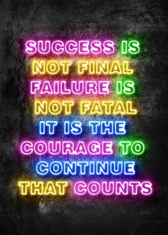 success is not final
