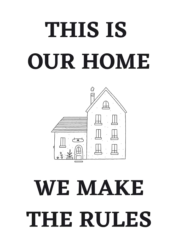 We make the rules Poster