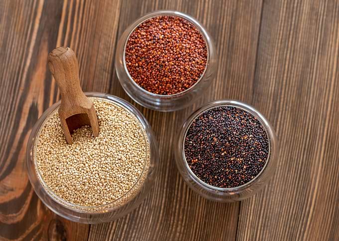 Different kinds of quinoa