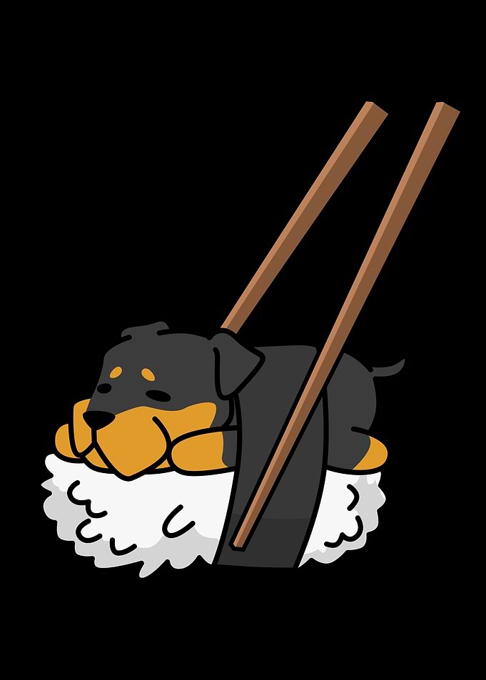 Rottweiler Nigiri Sushi
