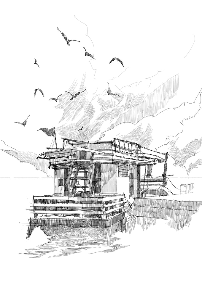 fishing boats in a harbor