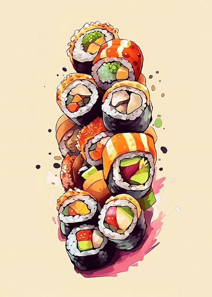 Retro sushi