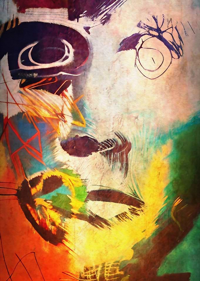 Abstract man portrait