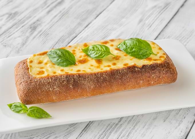 Cheese stuffed ciabatta