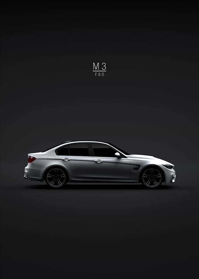 BMW M3 F80 Sedan 2015 Whit