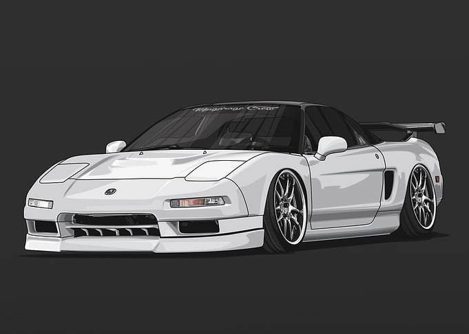 Bagged Honda NSX White