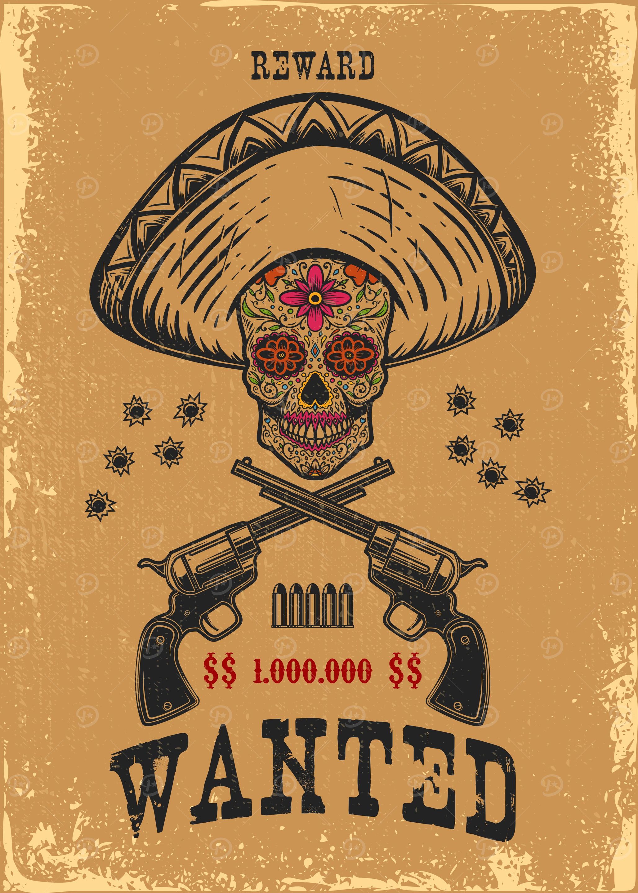 Mexican sugar skull