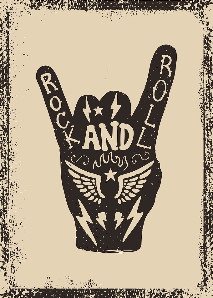 Rock and Roll sign