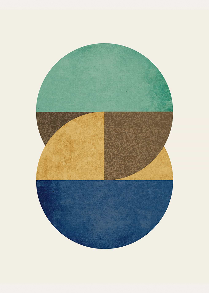 Circle pieces abstract