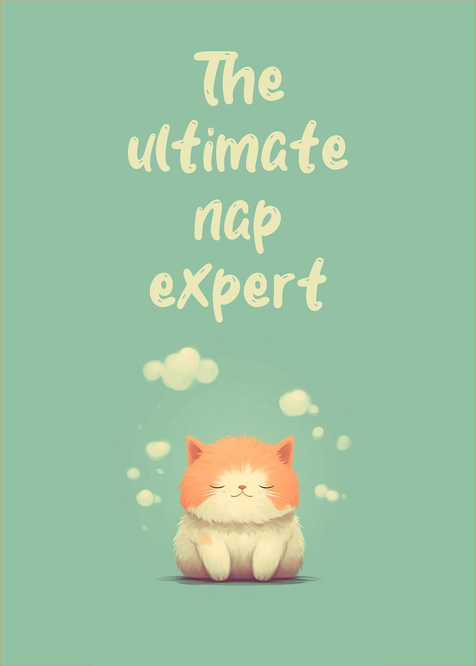 Cat art and quote