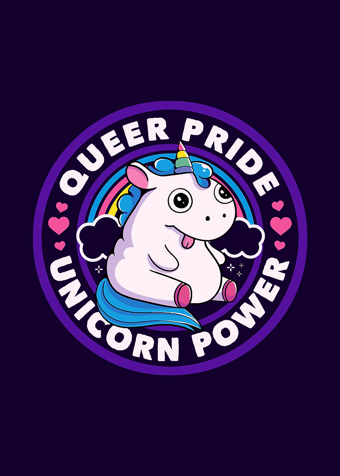 Queer Pride Unicorn Power