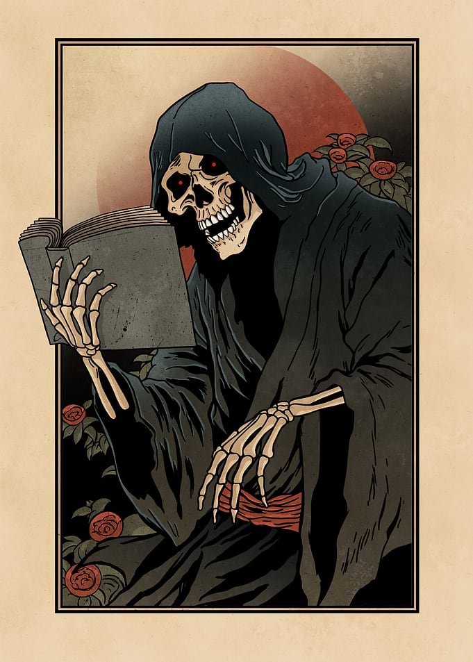 Read In Peace Skeleton
