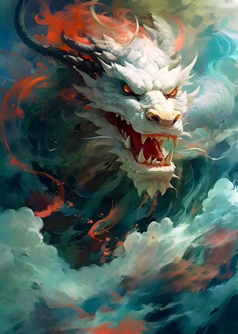 Monsoon Dragon — living room metal wall art