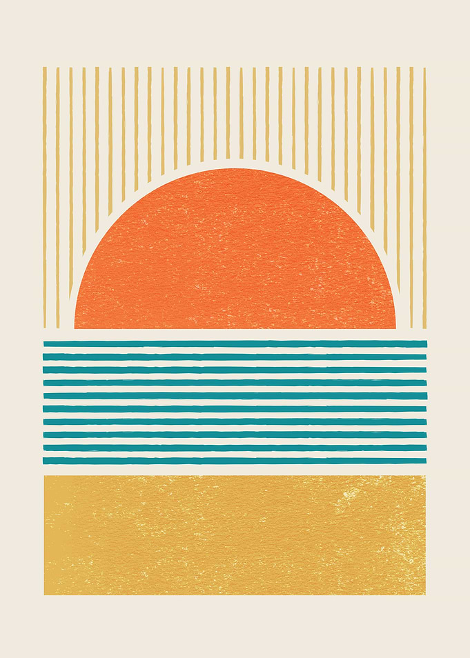 Sunset beach lines