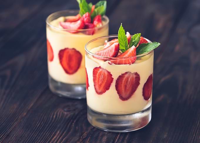 Mango custard