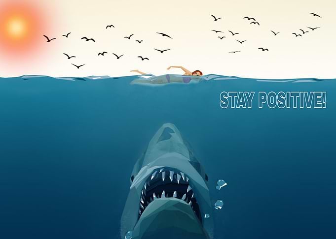 Funny Saying Stay Positive