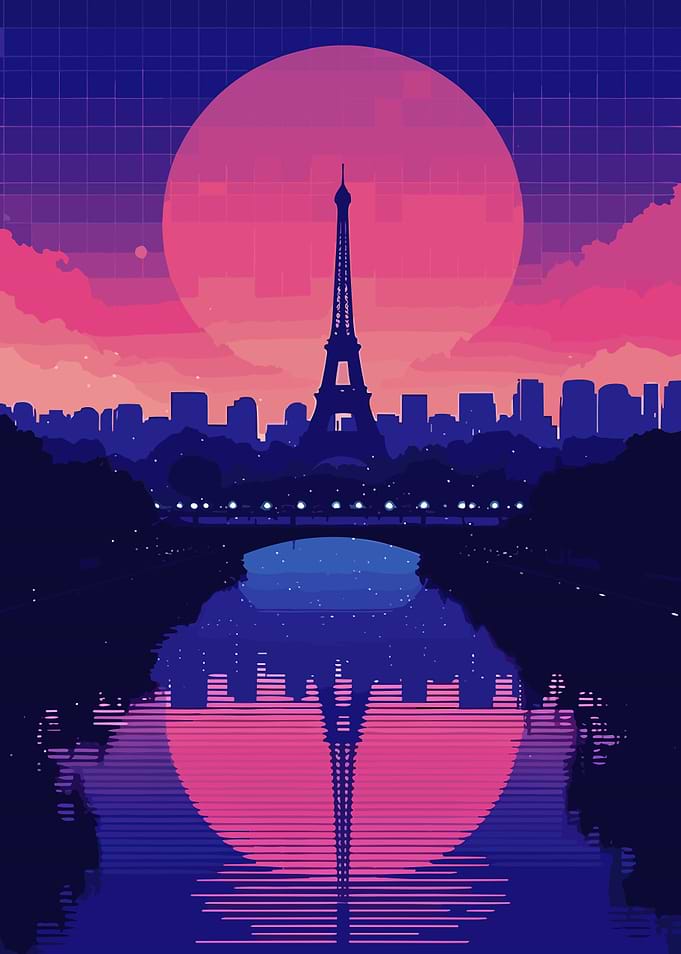City Synthwave Retro