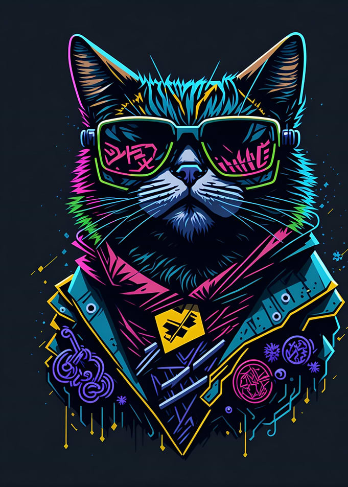 Cool Kitten With