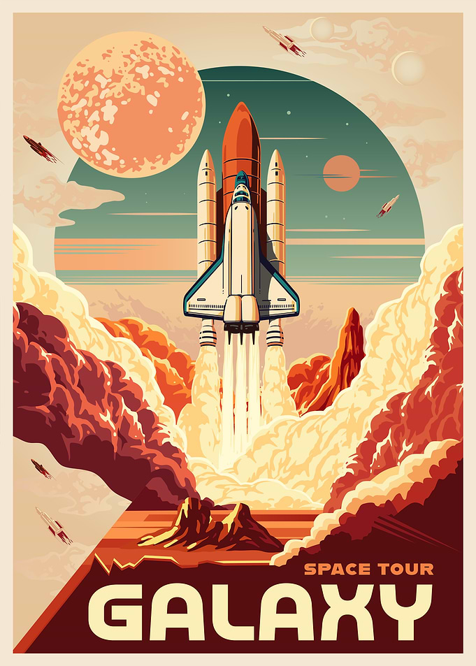 Galaxy Spaceship Launch