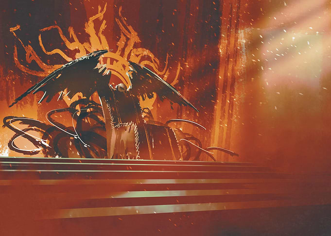 Dark fantasy throne