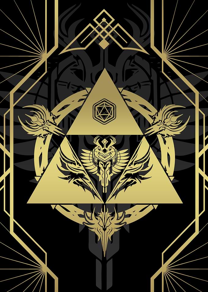 RPG spell circle emblem