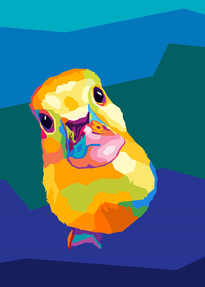 Cute Duck Meme Pop Art