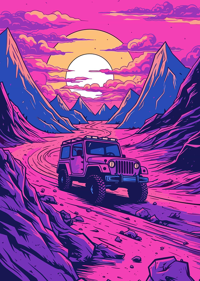 City Synthwave Retro