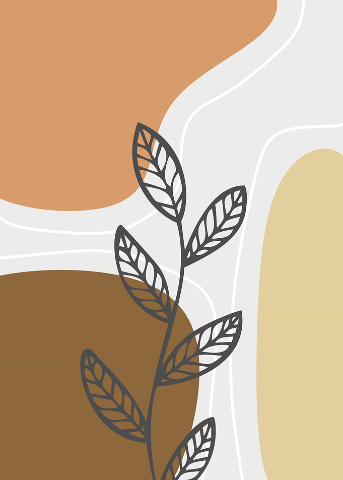 abstract soft leaf
