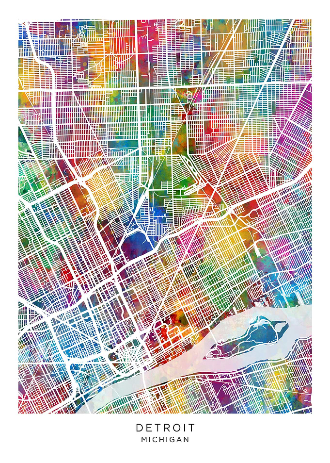 Detroit Michigan Map
