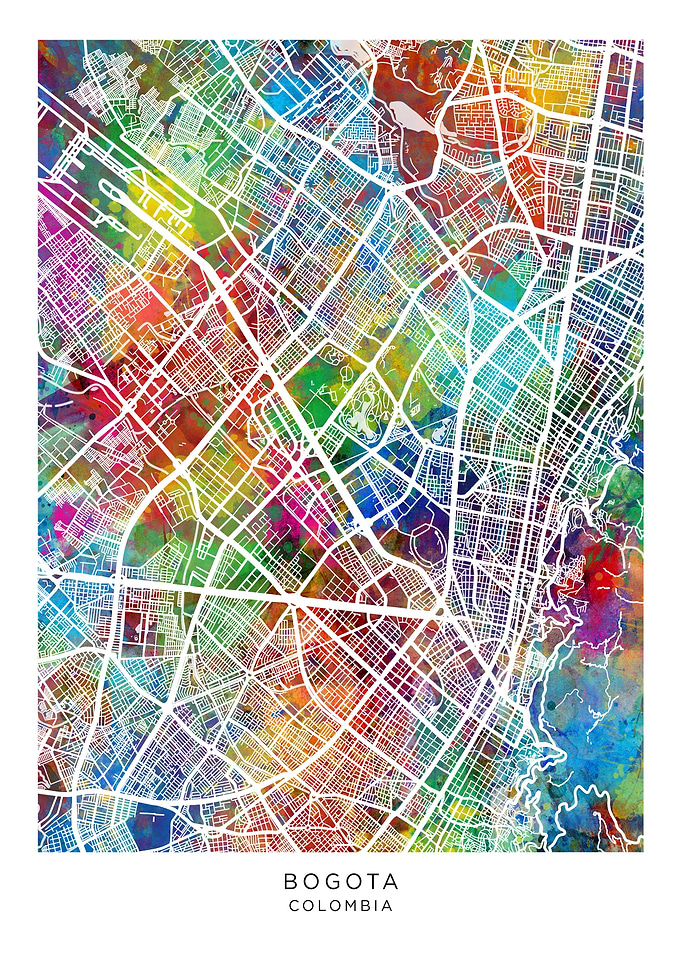 Bogota Colombia Map