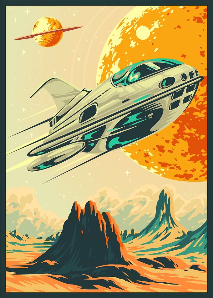 Planet Explore Spaceship