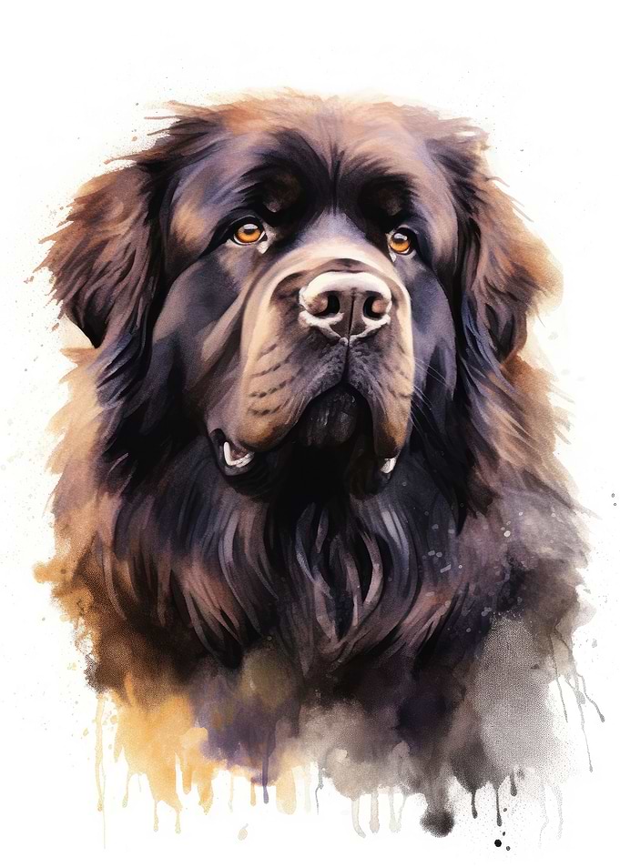 newfoundland watercolor