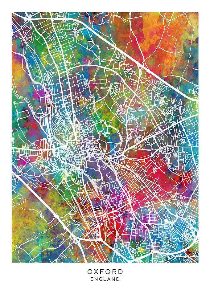 Oxford England Map