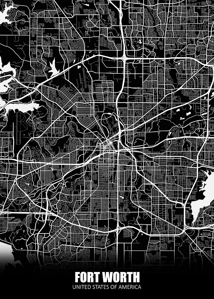 Fort Worth USA Map
