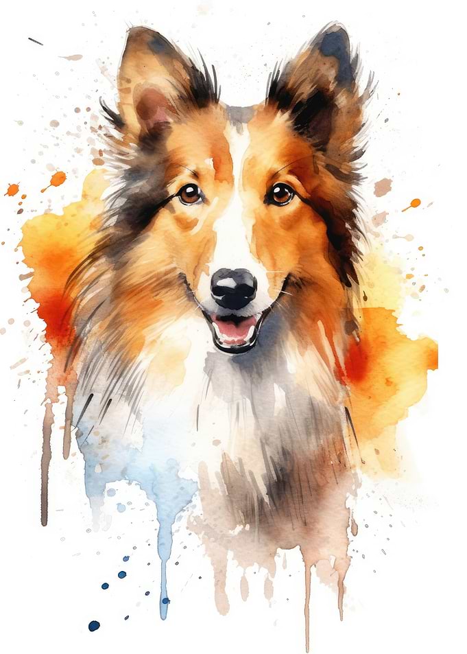 shetland sheepdog portrait