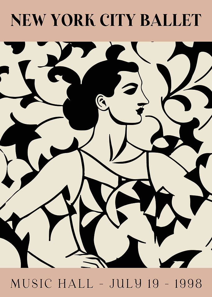 1998 NYC Ballet Poster