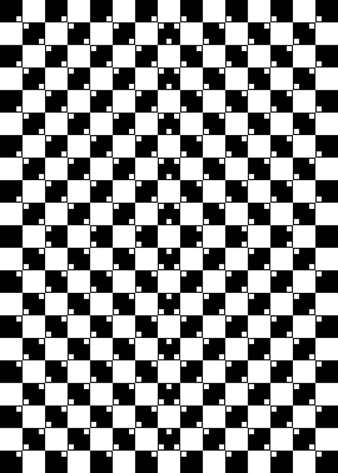 Abstract Square Illusion
