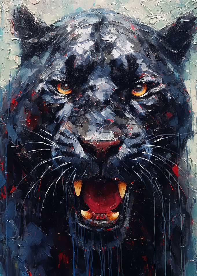 Palette Panther painting