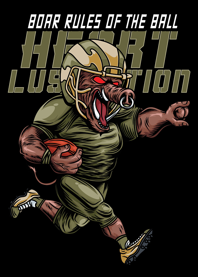 Boar Football Text