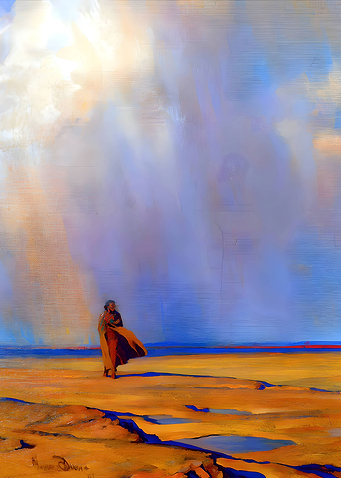 Maynard Dixon Desert Rain