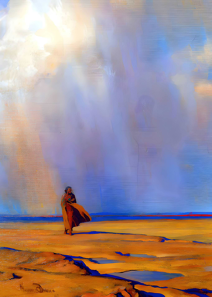 Maynard Dixon Desert Rain