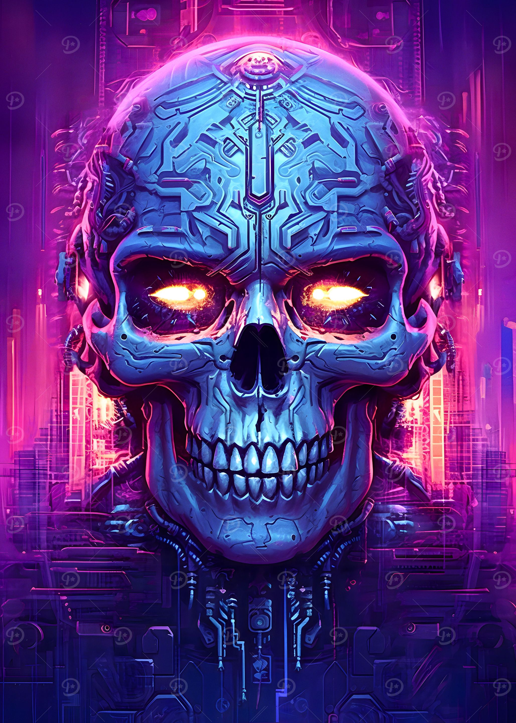 Glowing Skull